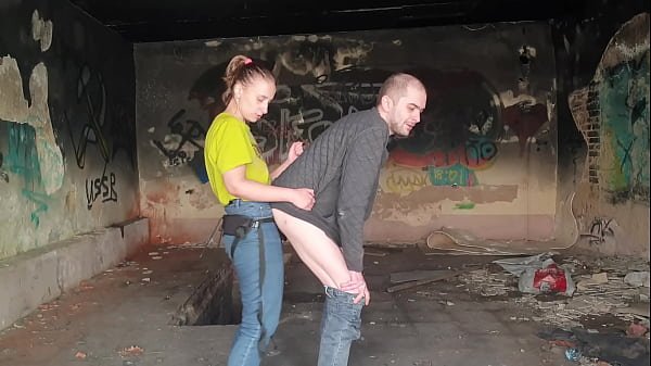 Anastasia Mistress outdoor abandoned building horror pegging