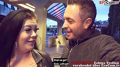 German Fat Slut Picked Up In Public For Sex Date In Berlin