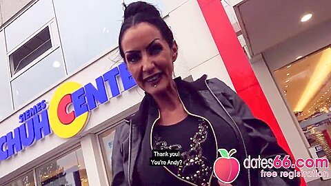 German Goth Sidney Dark Riding Cock In The Car