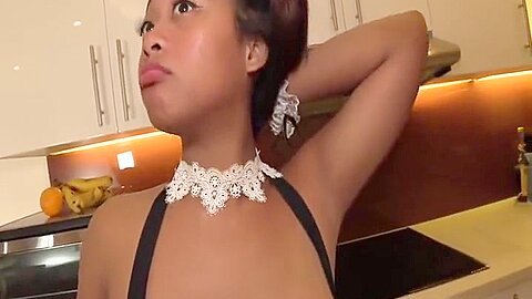 Sexy Asian Maid With Giant Jugs