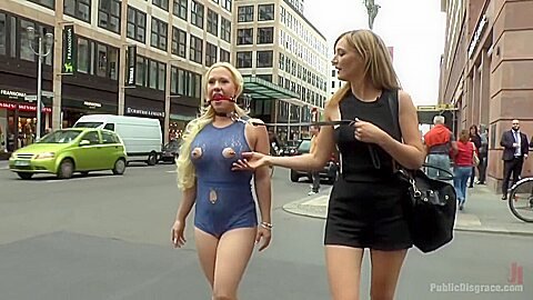 Busty Blonde Piece Of Filth Begs To Be Treated Like Trash – April Fools, Mona Wales And Celina Davis