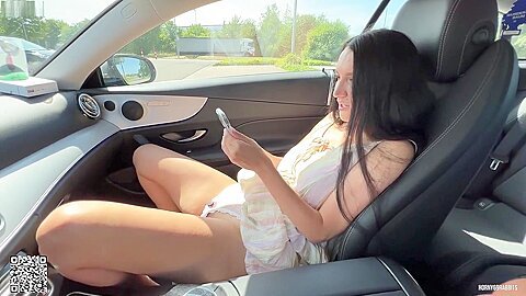 Testing Lovense Vibrator In Public Place With Hot German Girlfriend