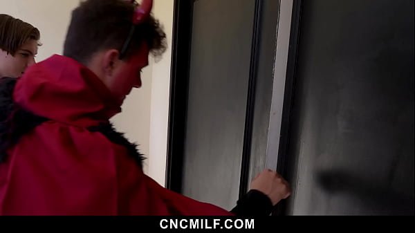 Ghost and Vampire Get Naughty with Stepmommy Before Trick or Treating – Cncmilf